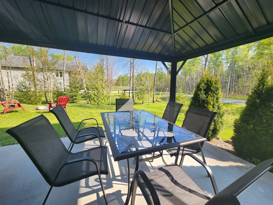 Under Gazebo with Patio