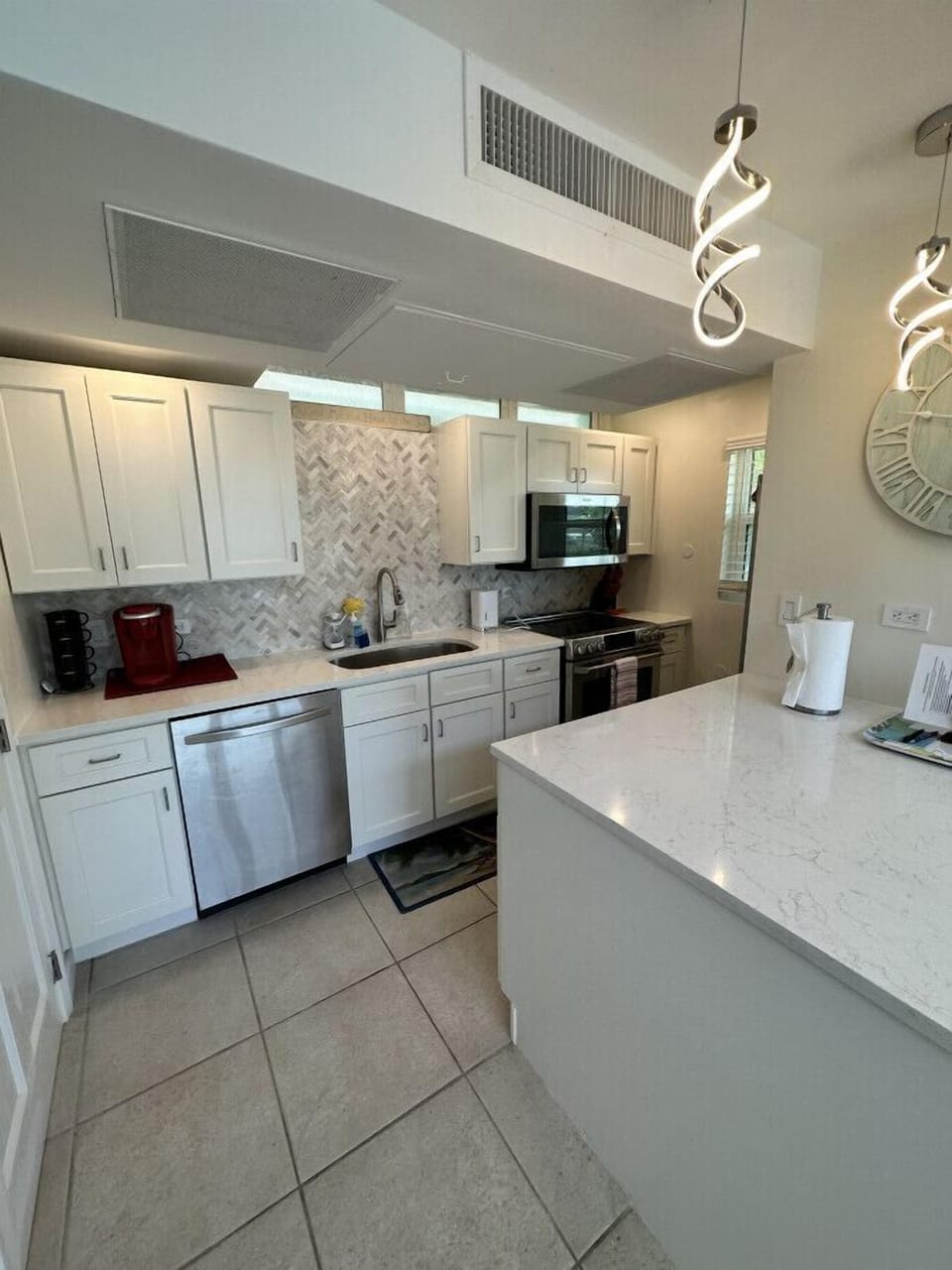Fully stocked kitchen