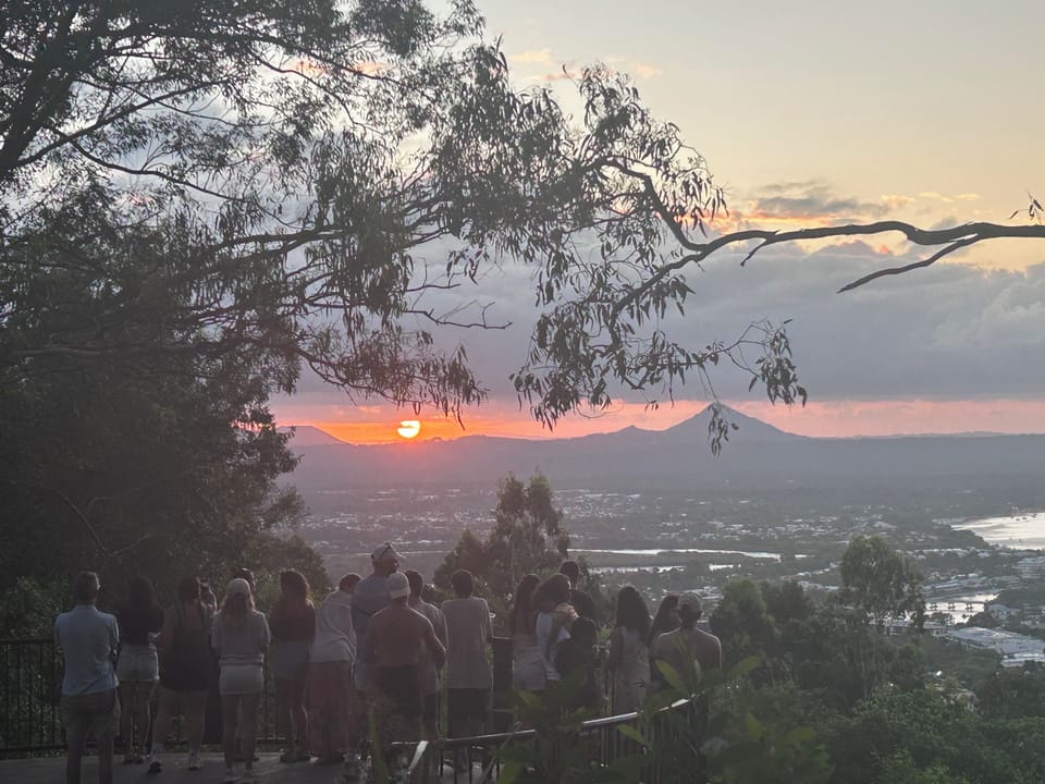 The end of the day at Noosa Lookout