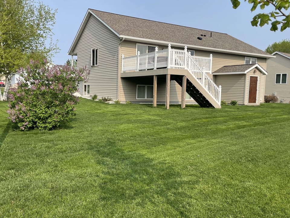 Spacious yard