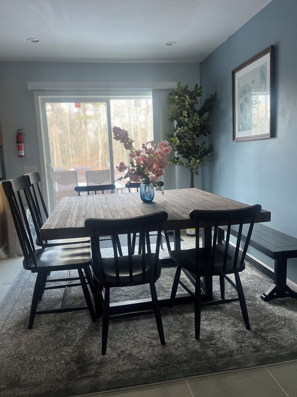 Dining area, 6 seats plus bench