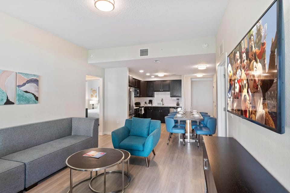 Luxurious Elegance: Step into sophistication with our impeccably designed living room, where modern aesthetics meet timeless comfort.