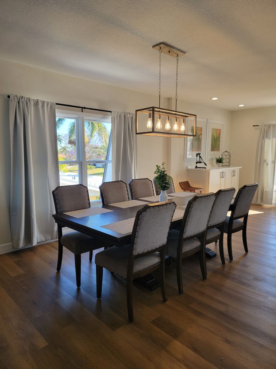 Dining table.
