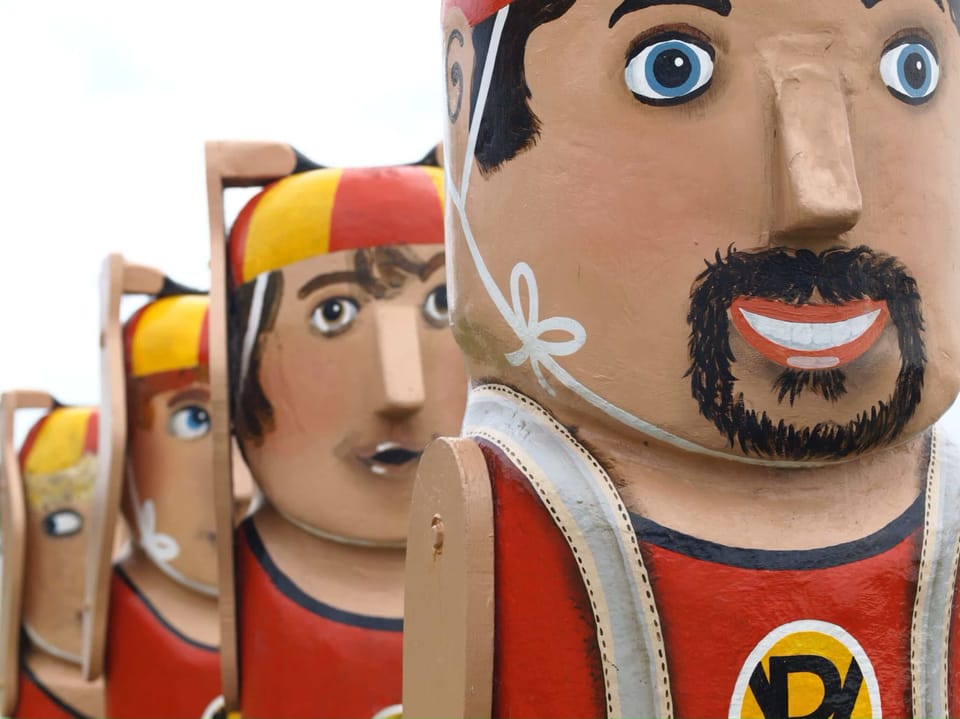 Sculptures in Geelong waterfront