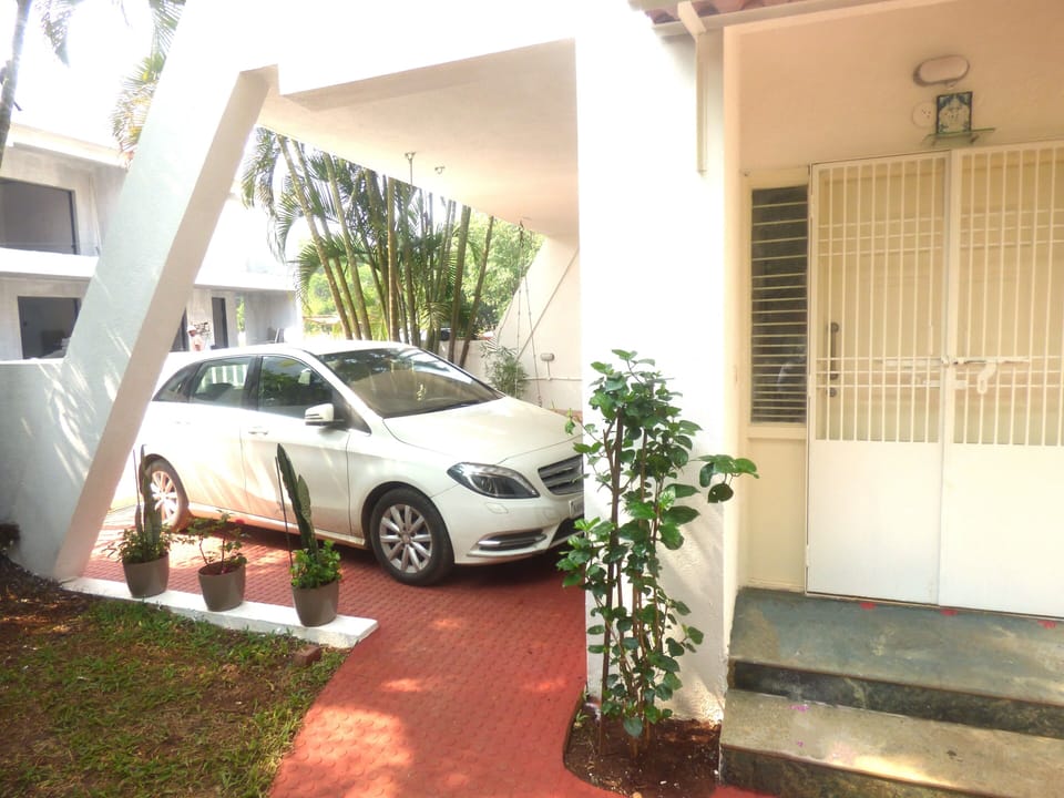 One car park inside our gate. 
All cars free parking out side our Villa Gate.