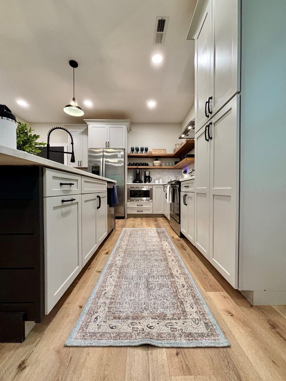 We provide dishwasher pods, dish soap, paper towels, in addition to some spices!
