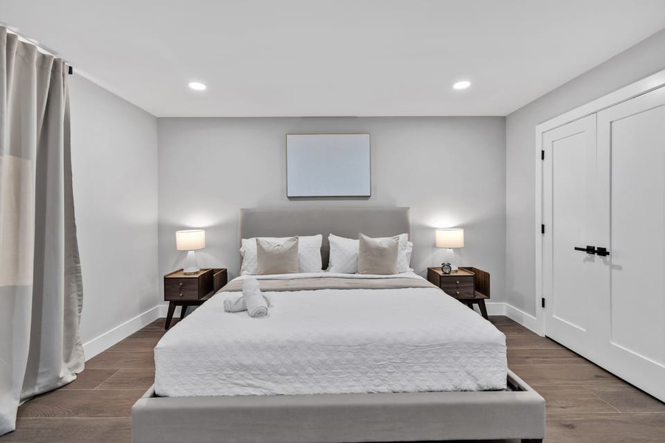 Our king bedroom is the epitome of luxury and comfort.