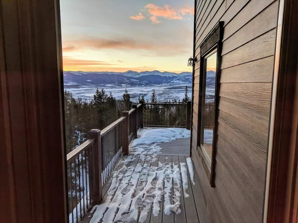 View from the dining table/kitchen