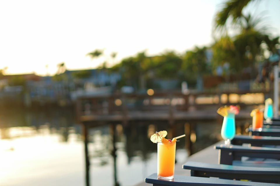 Maybe you prefer cocktails overlooking the cove at sunset?