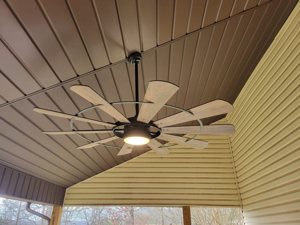 Back deck/porch fan