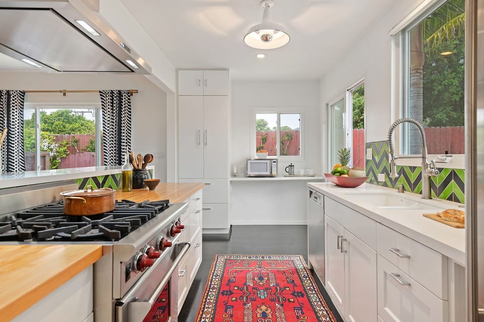Spacious open kitchen