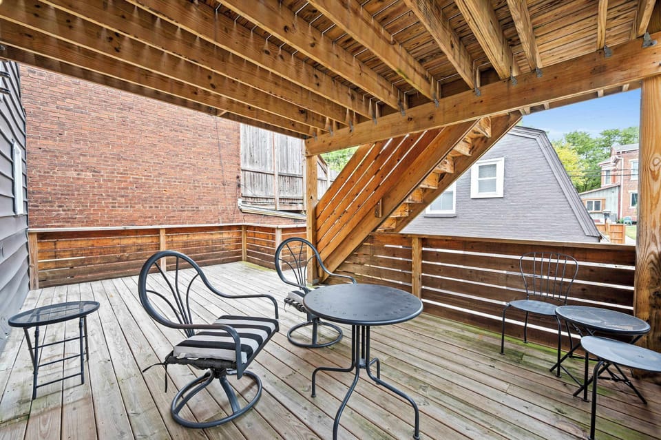 Relaxing outdoor deck