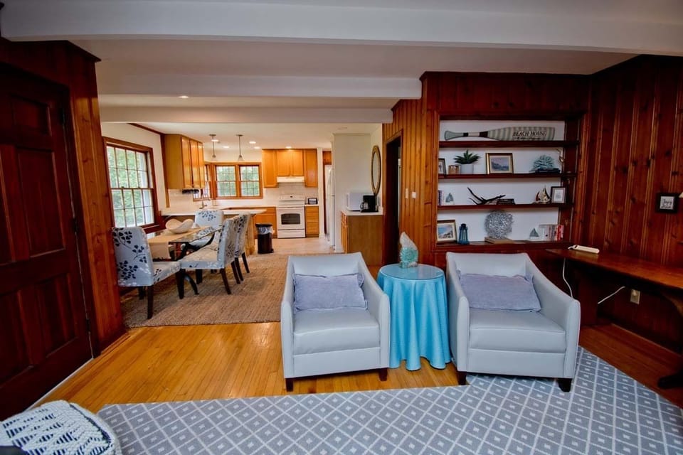 Living flows into Dining / Kitchen