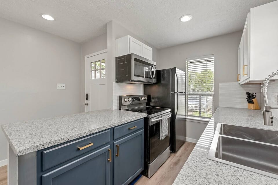 Top of the line, all new stainless-steel appliances 