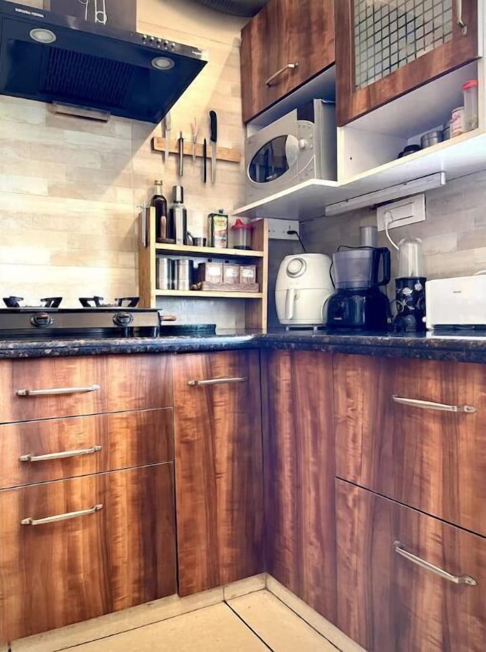 Kitchen with all equipments.
