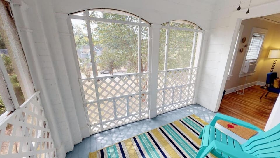 This a the best place for a cup of tea or coffee.  Or to work using our quick internet.  From the second floor you are nestled right in the lovely mature trees.  Enjoy the streets quiet charm and lovely walkable beauty.