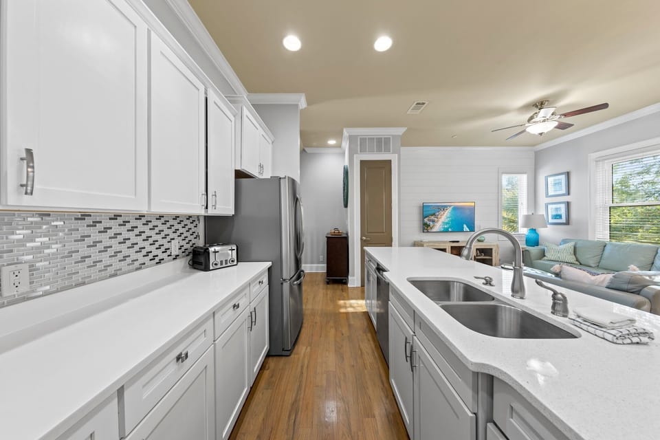Our kitchen is fully stocked with everything you need