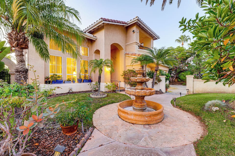 Exterior Courtyard | 2-Story Home | Private Pool  & Spa
