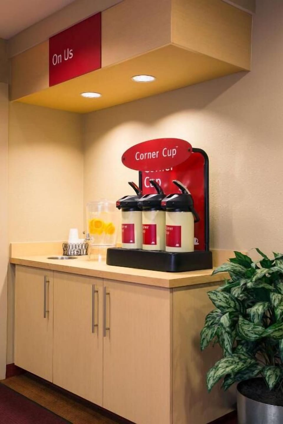Sip a complimentary drink and settle into vacation mode.