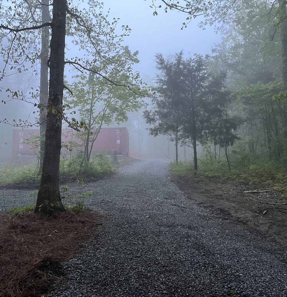 Low clouds in the AM and when it rains on the mountain
