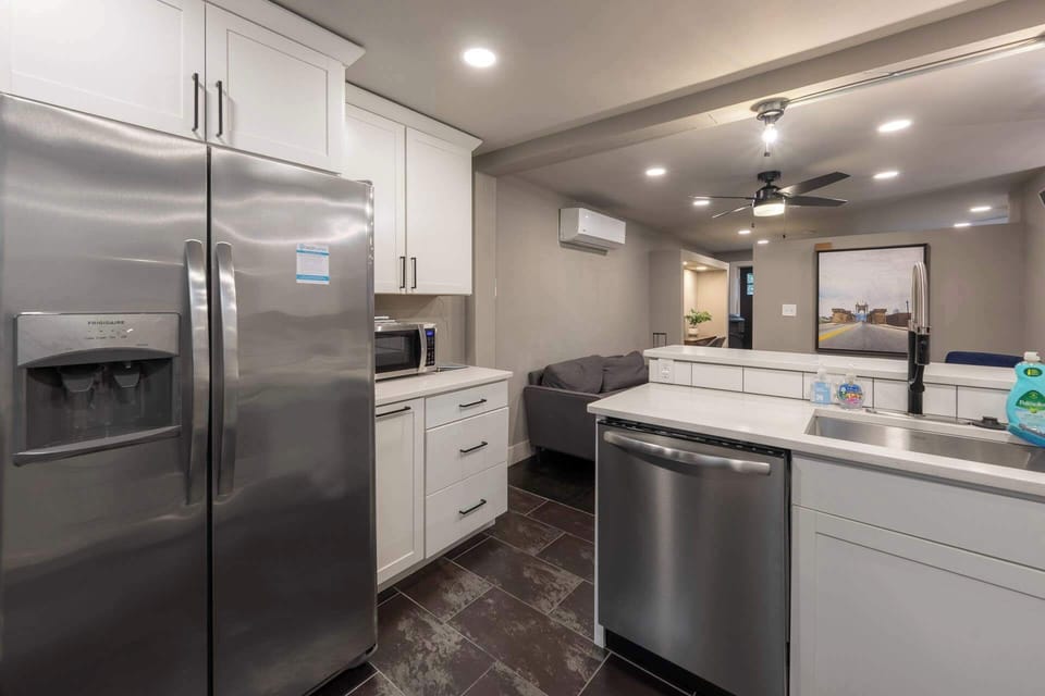 Bright, functional kitchen space