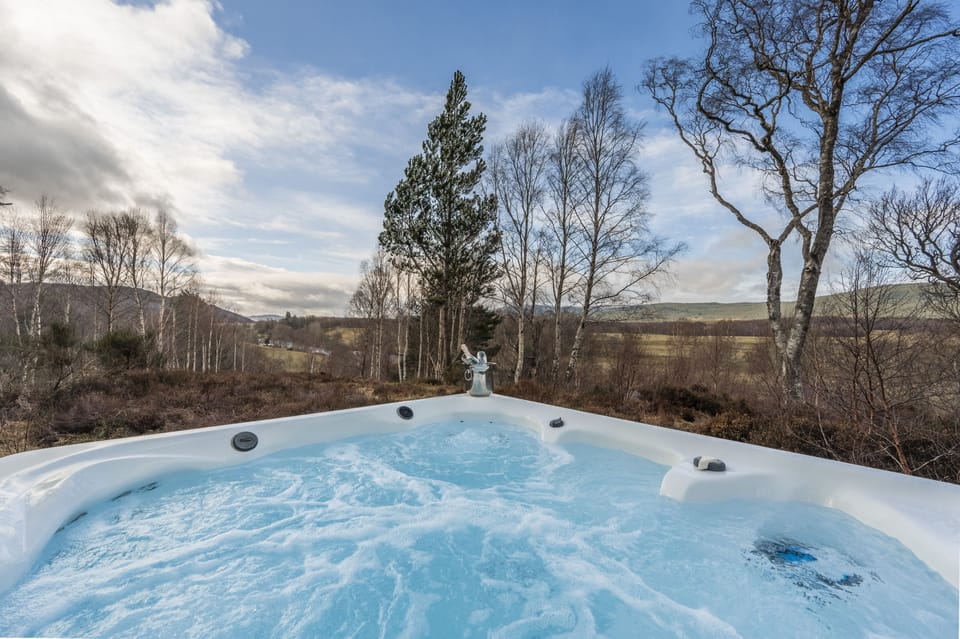 Croft Kincardine view from hot tub