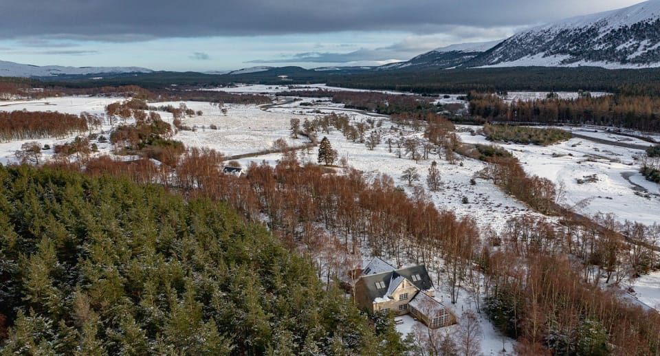 Glenfeshie House arial view