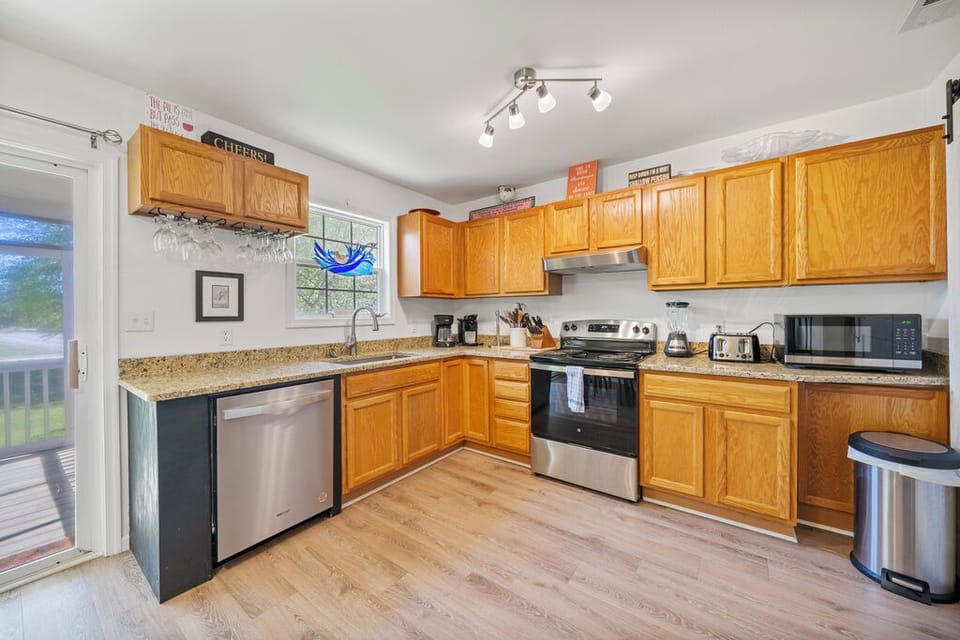 Well-Stocked Kitchen has all the comforts of home.