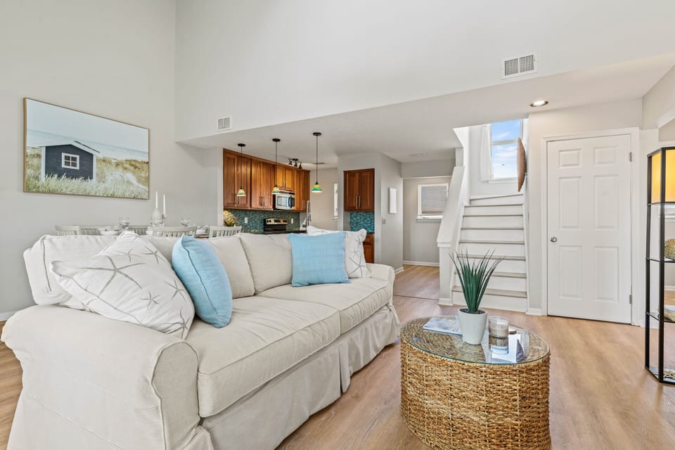 Living Room - Perfect for unwinding the coastal decor is just one of the many reason to cozy up with the family.