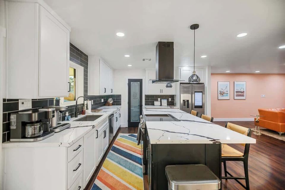 retro palm springs inspired color accents and natural light