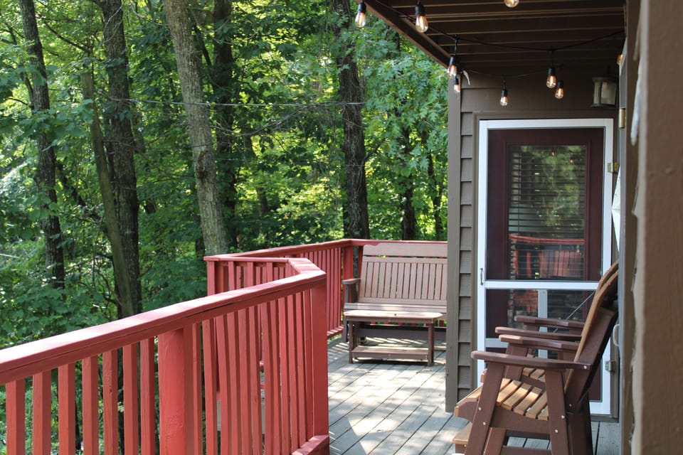 Main Deck with a View of the Mountains