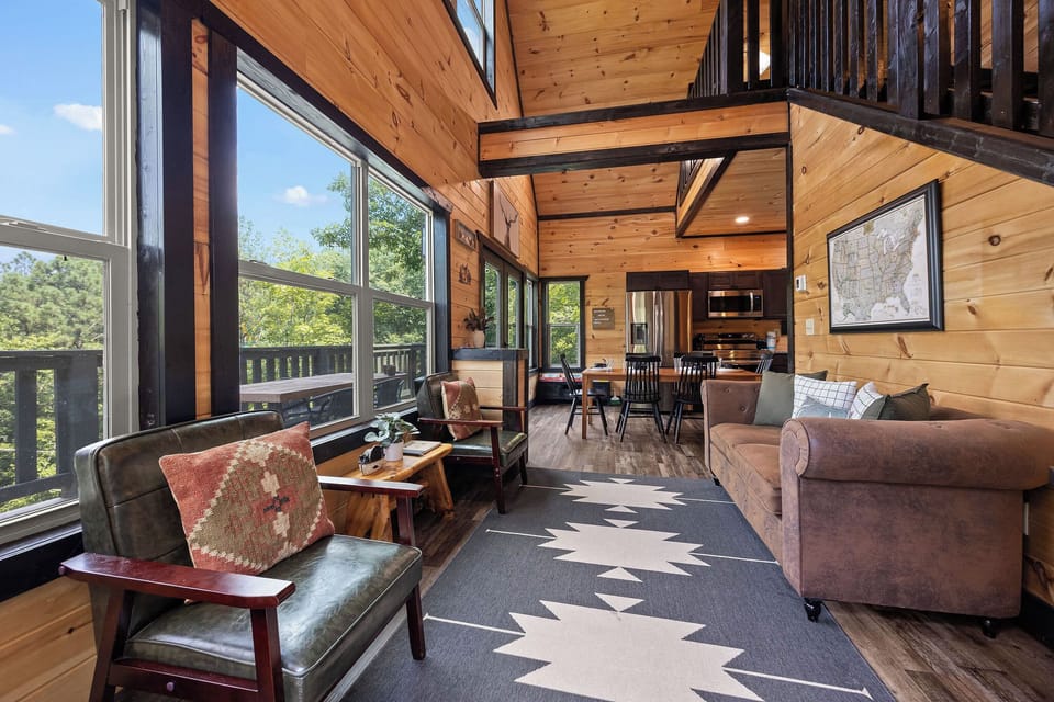 Settle in by the fireplace, sip somethin’ warm, and take in the mountain views peeking through the windows, this spot’s made for slow mornings.