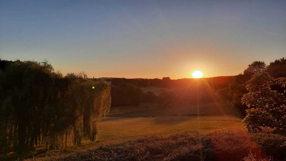 Le Roudier - pool terrace country sunset view