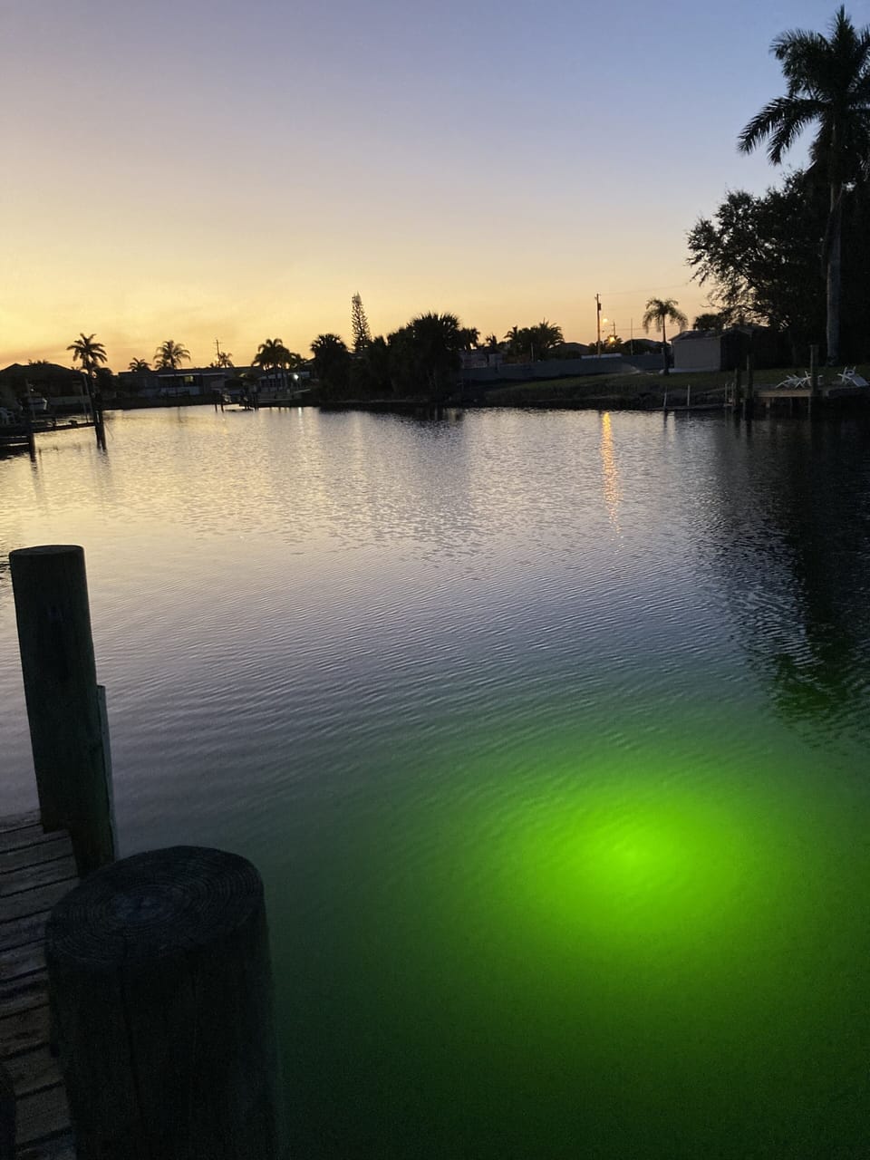 Canal in backyard