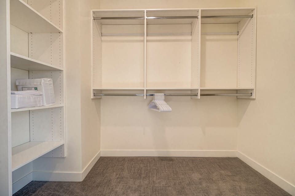Master walk-in closet