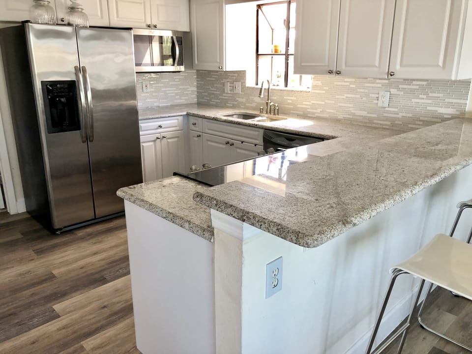 Kitchen in upstairs unit