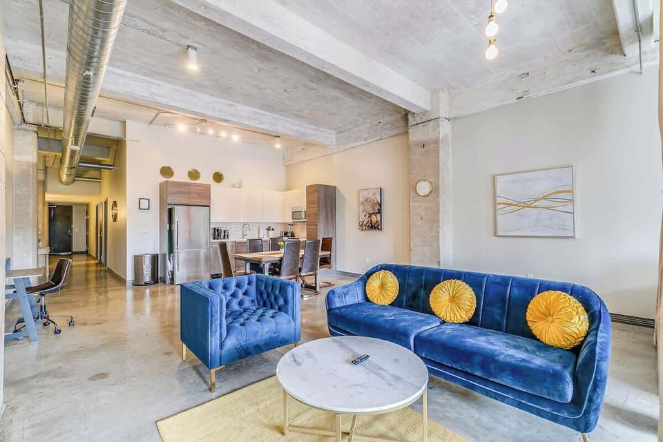 Sleek modern design with vibrant accents and spacious layout for unforgettable gatherings