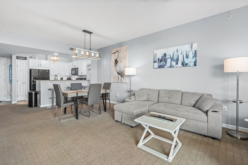 Open concept living space.