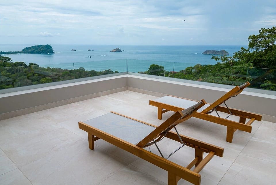 A sleek rooftop terrace with a mesmerizing ocean view.






