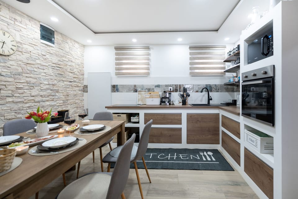 Kitchen and dining area