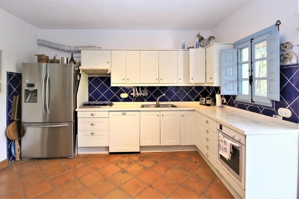 Modern kitchen is fully fitted with all the appliances