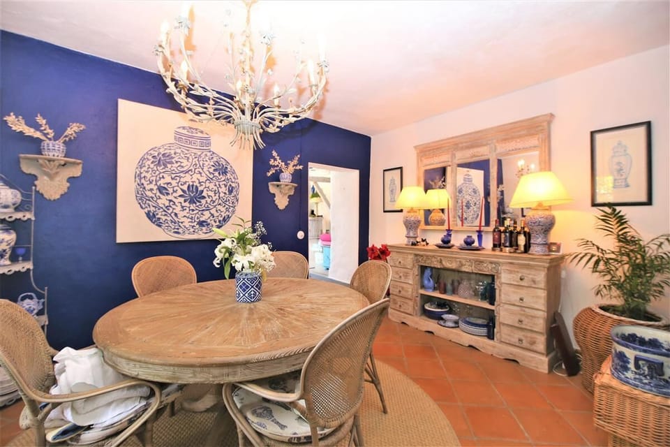 Beautiful dining room for six guests
