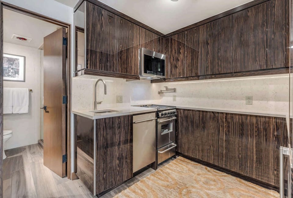 Updated kitchen with stainless appliances