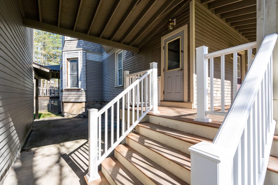 Separate entrance to rental unit