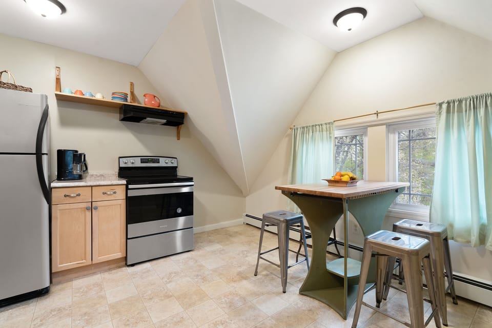 Eat in Kitchen - cookware, dishwasher, coffeemaker, microwave & toaster oven