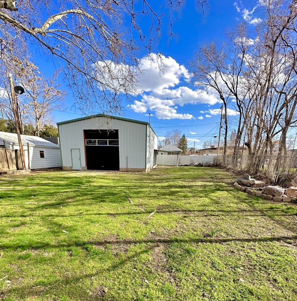Fully fenced in backyard.