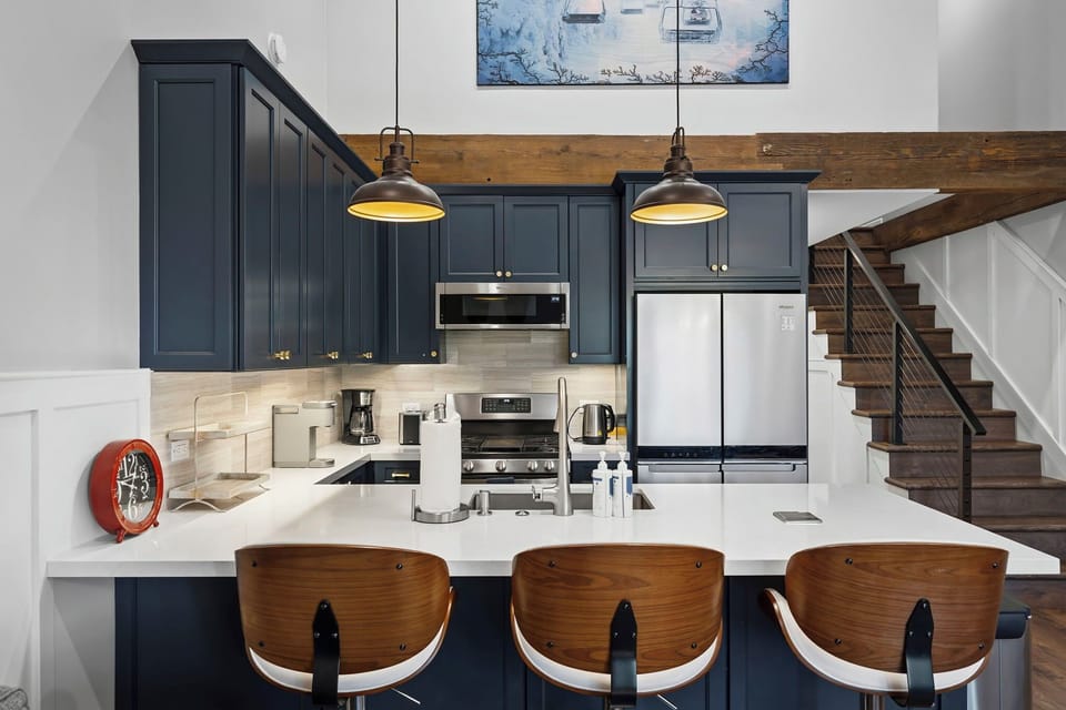 Your modern kitchen invites culinary creativity.