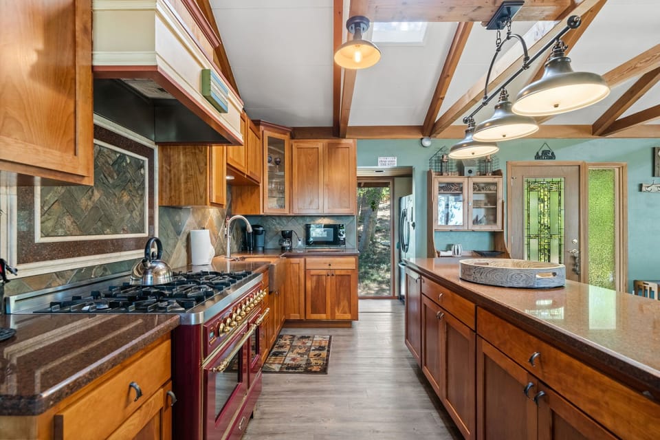 plenty of countertop cooking space for special holiday meals
