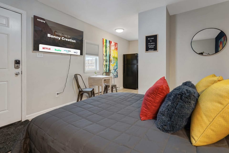 This living room that transforms into a bedroom during night!