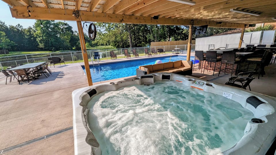 Hot Tub is $125+tax to add; It is completely cleaned between stays.